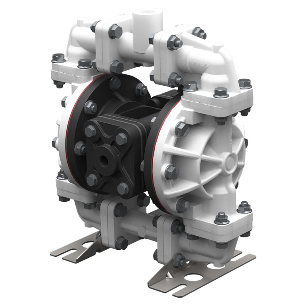 Air Operated Diaphragm Pump: 1/2" NPT, Kynar Housing