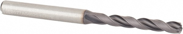 Kennametal 2649388 Jobber Length Drill Bit: 0.182" Dia, 140 °, Solid Carbide Image