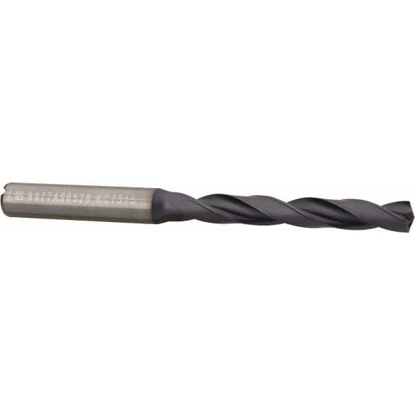 Kennametal 2658213 Jobber Length Drill Bit: 0.257" Dia, 140 °, Solid Carbide Image