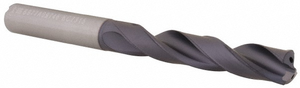 Kennametal 2658214 Jobber Length Drill Bit: 0.3837" Dia, 140 &deg;, Solid Carbide Image