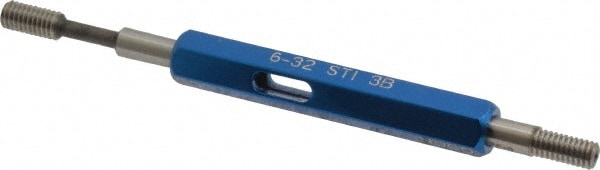 6-32 Thread, High Speed Tool Steel, STI, Class 3B, Plug Thread Insert Go/No Go Gage