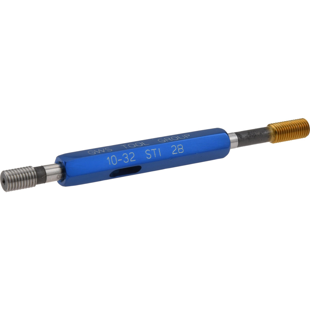 Made in USA | Balax 10-32 Thread, High Speed Tool Steel, Class 2B, Screw Thread Insert Go/No Go Gage - Double Ended w/ Handle