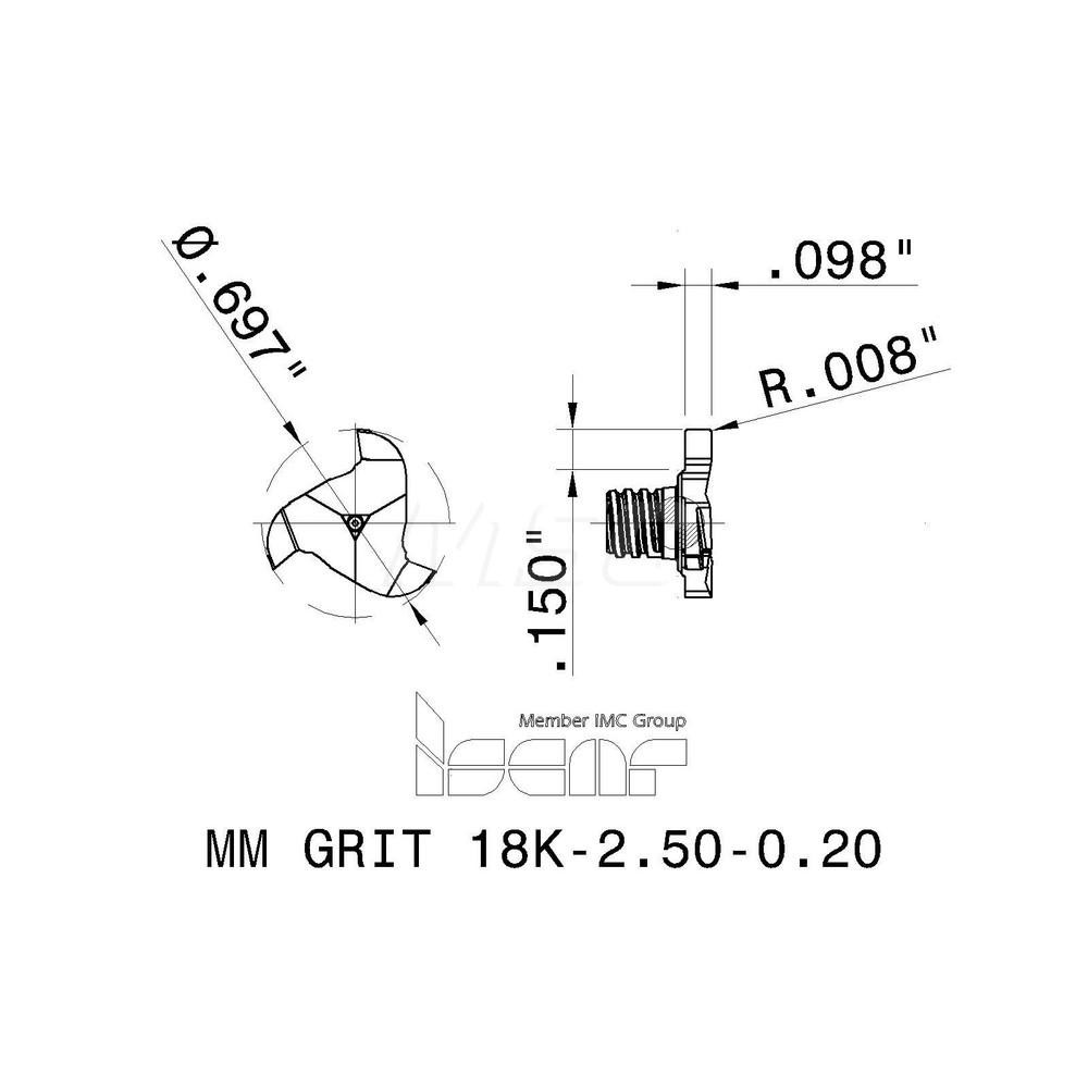 Iscar Groove Milling Milling Tip Insert Groove Milling IC528