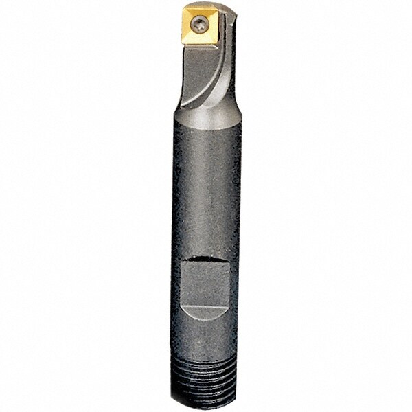 5/8" Cut Diam, 0.22" Max Depth, 5/8" Shank Diam, Weldon Shank, 2-3/4" OAL Indexable Square-Shoulder End Mill