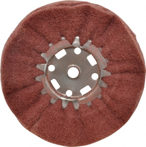 Unmounted Polishing Buffing Wheel: 8" Dia, 1/2" Thick, 5/8" Arbor Hole Dia