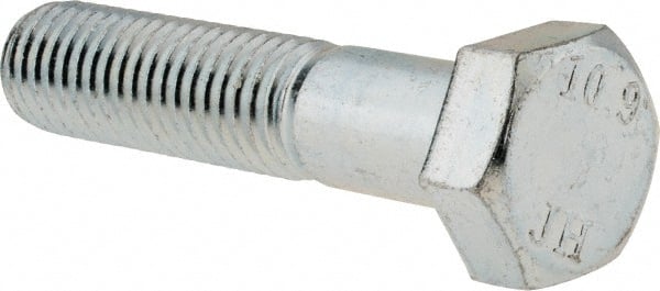 Value Collection 460130PR Hex Head Cap Screw: M12 x 1.75 x 55 mm, Grade 10.9 Steel, Zinc-Plated 