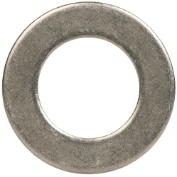 Made in USA AN960C516L 5/16" Screw Standard Flat Washer: Grade AN960 Stainless Steel, Passivated Finish Image