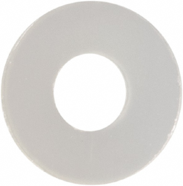1" Screw Standard Flat Washer: Nylon, Plain Finish
