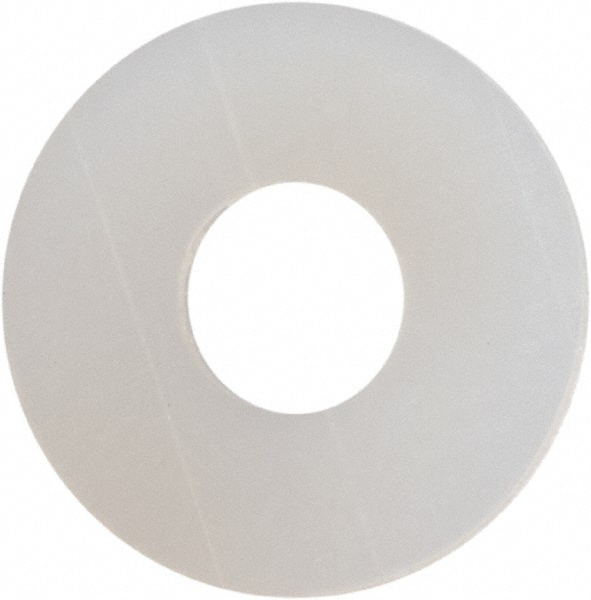 3" Screw Standard Flat Washer: Nylon, Plain Finish