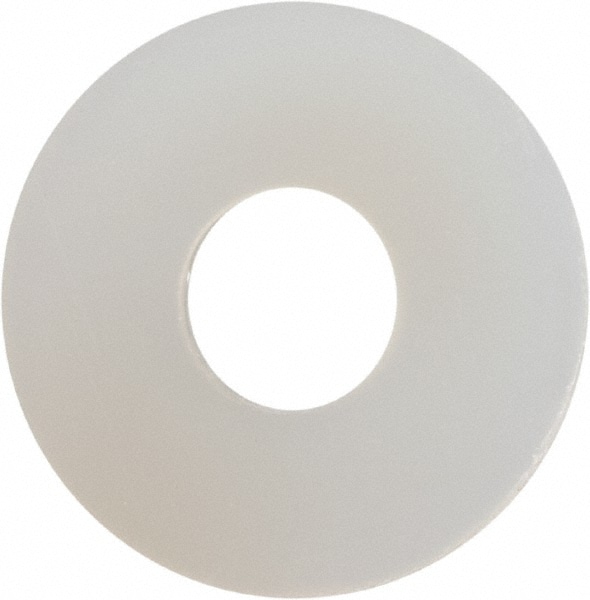 6" Screw Standard Flat Washer: Nylon, Plain Finish