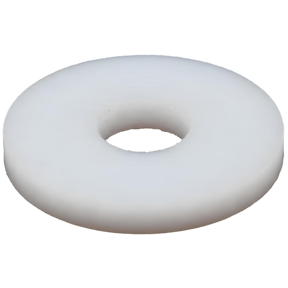 4" Screw Standard Flat Washer: Polytetrafluroethylene, Plain Finish