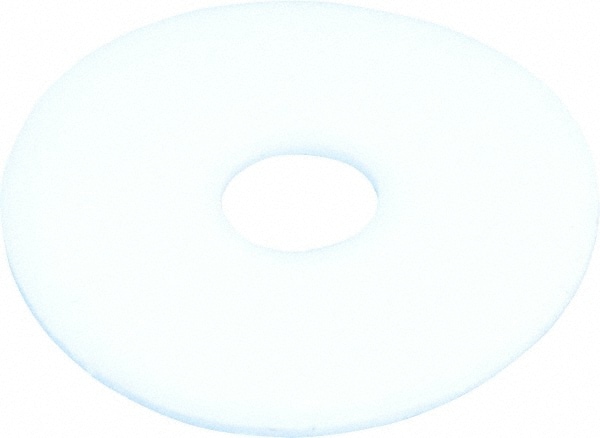 8" Screw Standard Flat Washer: Polytetrafluroethylene, Plain Finish