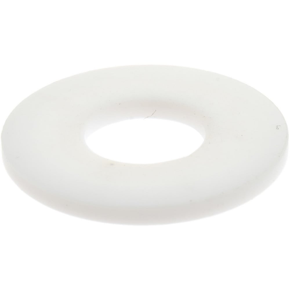 1/2" Screw Standard Flat Washer: Polytetrafluroethylene, Plain Finish