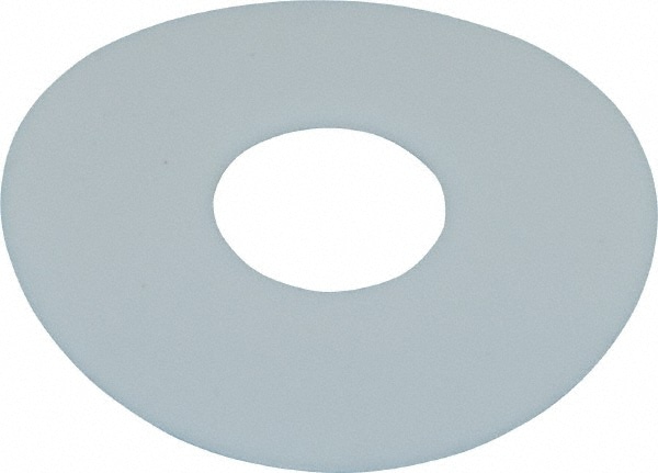 1/2" Screw Standard Flat Washer: Polytetrafluroethylene, Plain Finish