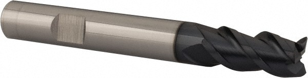 Iscar 5620936 Square End Mill: 3/8 Dia, 3/4 LOC, 3/8 Shank Dia, 3 OAL, 3 Flutes, Solid Carbide Image