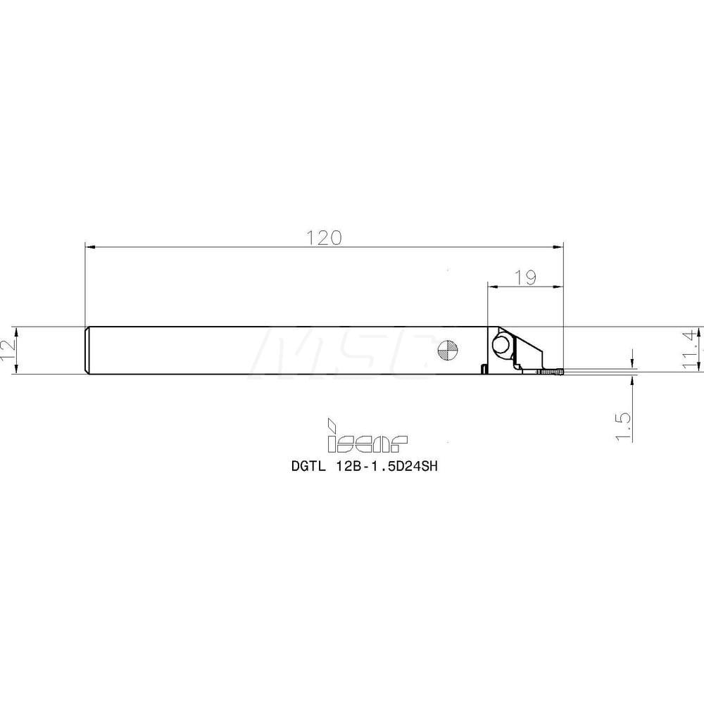 好評最安値イスカル ドゥーグリップ DGTR 12B-1.5D24SH 工具の市