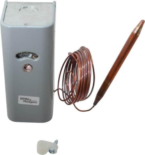 White-Rodgers 16 87 009S1 Refrigeration Temperature Controls; Capillary Length: 8 Ft. ; Differential: Adjustable 4.5 to 400F ; Switch Action: SPDT 