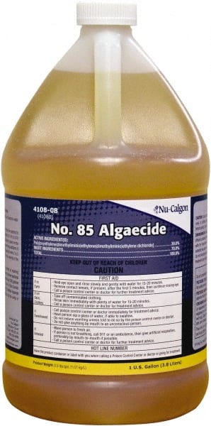 Nu-Calgon 4108-08 No. 85 Algaecide: Chlorine Bromine, 1 gal 