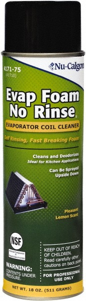 Coil Cleaner: Alkaline, 18 oz - For Removing Heavy or Matted Soil, Clear