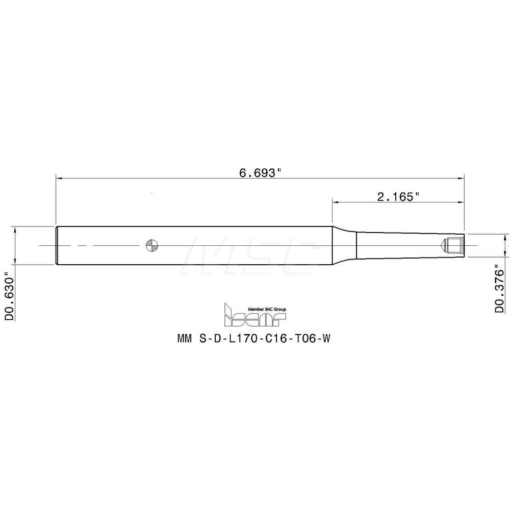 Iscar Replaceable Tip Milling Shank Series Multimaster, 55 mm