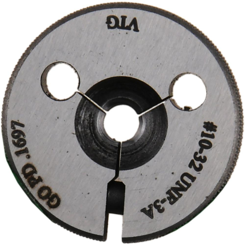 Threaded Ring Gage: #10-32 Thread, UNF, Class 3A, Go