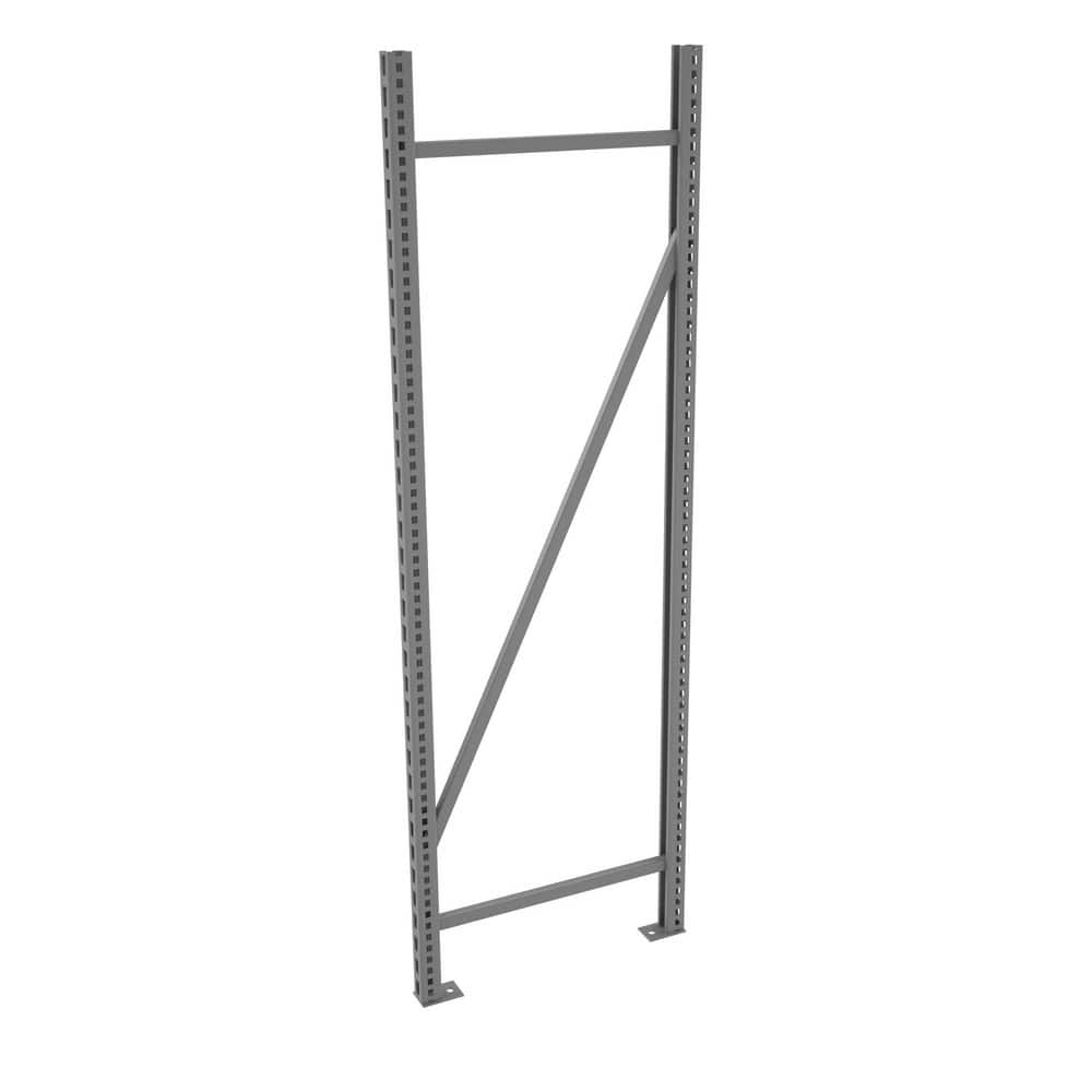 Bulk Storage Welded Rack End Framing Upright: 1-3/4" Wide, 24" Deep, 72" High, 10,000 lb Capacity