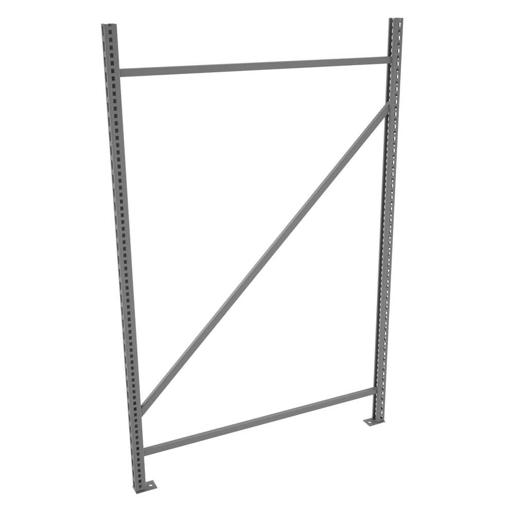 Bulk Storage Welded Rack End Framing Upright: 1-3/4" Wide, 48" Deep, 72" High, 10,000 lb Capacity