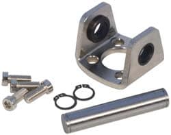 Air Cylinder Double Clevis: 1-1/4" Bore, Use with NCGD