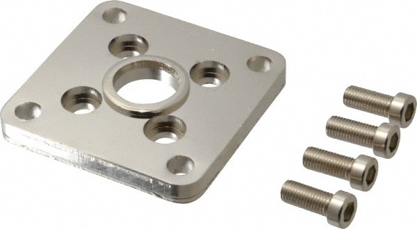 Air Cylinder Flange Mount: 2" Bore, Use with NCGF/G