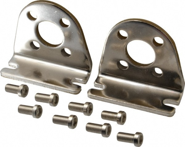 Air Cylinder Foot Mount: 2-1/2" Bore, Use with NCGL