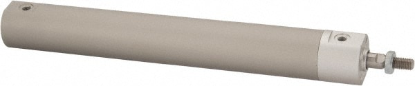 SMC PNEUMATICS NCDGBN20-0500 Double Acting Rodless Air Cylinder: 3/4" Bore, 5" Stroke, 140 psi Max, 1/8 NPT Port, Basic Mount Image