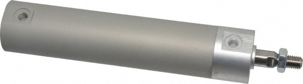 SMC PNEUMATICS NCDGBN25-0300 Double Acting Rodless Air Cylinder: 1" Bore, 3" Stroke, 140 psi Max, 1/8 NPT Port, Basic Mount Image