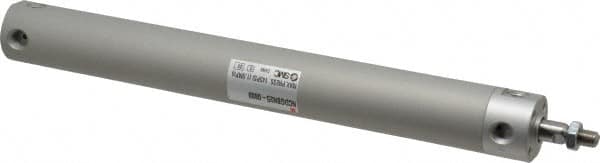 SMC PNEUMATICS NCDGBN25-0800 Double Acting Rodless Air Cylinder: 1" Bore, 8" Stroke, 140 psi Max, 1/8 NPT Port, Basic Mount 