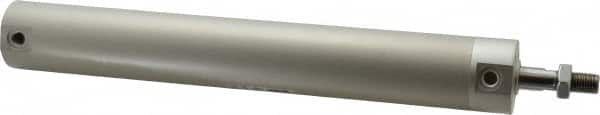 SMC PNEUMATICS NCDGBN32-0800 Double Acting Rodless Air Cylinder: 1-1/4" Bore, 8" Stroke, 140 psi Max, 1/8 NPT Port, Basic Mount 