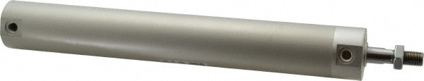 SMC PNEUMATICS NCDGBN32-0800 Double Acting Rodless Air Cylinder: 1-1/4" Bore, 8" Stroke, 140 psi Max, 1/8 NPT Port, Basic Mount Image