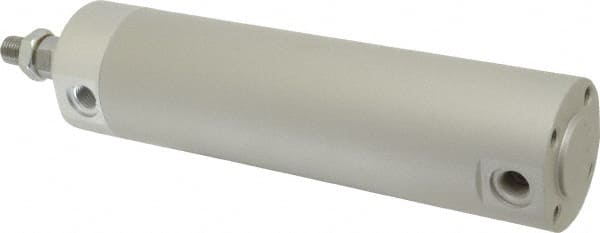 SMC PNEUMATICS NCDGBN40-0400 Double Acting Rodless Air Cylinder: 1-1/2" Bore, 4" Stroke, 140 psi Max, 1/8 NPT Port, Basic Mount 