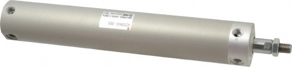 SMC PNEUMATICS NCDGBN40-0800 Double Acting Rodless Air Cylinder: 1-1/2" Bore, 8" Stroke, 140 psi Max, 1/8 NPT Port, Basic Mount Image