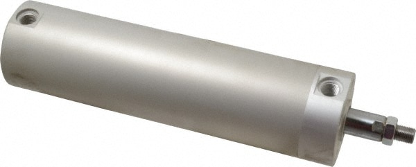 SMC PNEUMATICS NCDGBN63-0700 Double Acting Rodless Air Cylinder: 2-1/2" Bore, 7" Stroke, 140 psi Max, 1/4 NPT Port, Basic Mount Image