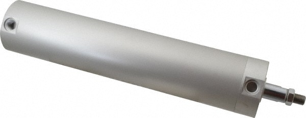 SMC PNEUMATICS NCDGBN63-1000 Double Acting Rodless Air Cylinder: 2-1/2" Bore, 10" Stroke, 140 psi Max, 1/4 NPT Port, Basic Mount Image