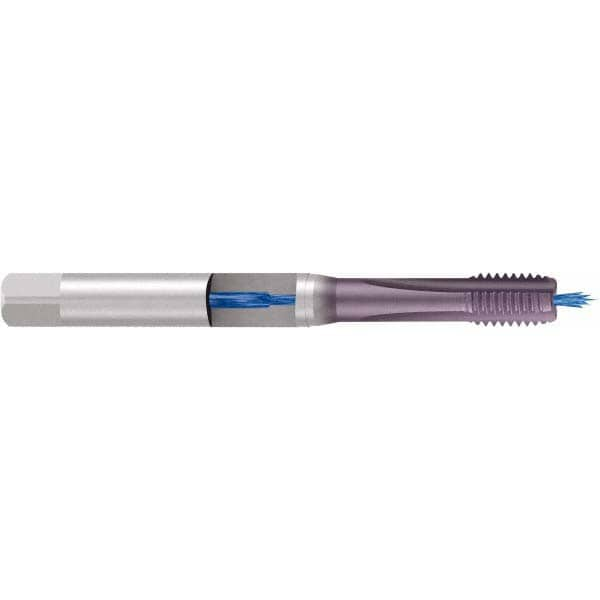 Emuge BU959401.5011 Straight Flutes Tap: 3/8-16, UNC, 3 Flutes, Modified Bottoming, 2BX, Cobalt, TiCN Finish Image