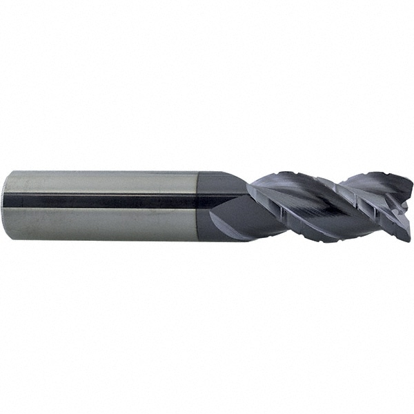 ProMax 119-02424 Corner Radius End Mill: 3/8" Dia, 5/8" LOC, 0.02" Radius, 3 Flutes, Solid Carbide Image