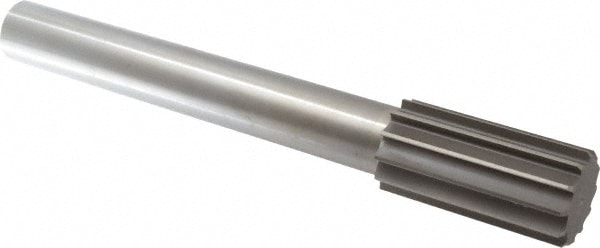 Made in USA 433-2.0000 Chucking Reamer: 2" Dia, 14" OAL, 4" Flute Length, Straight Shank, High Speed Steel Image