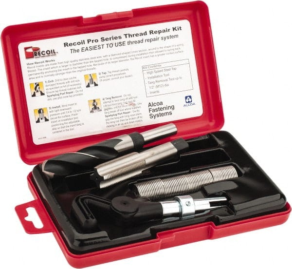 Recoil 34126 Thread Repair Kit: Free-Running & Screw-Locking 