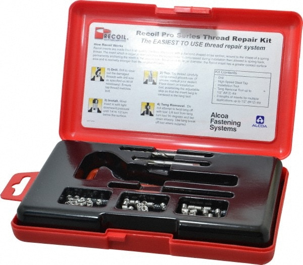 Recoil 35046 Thread Repair Kit: Free-Running & Screw-Locking Image