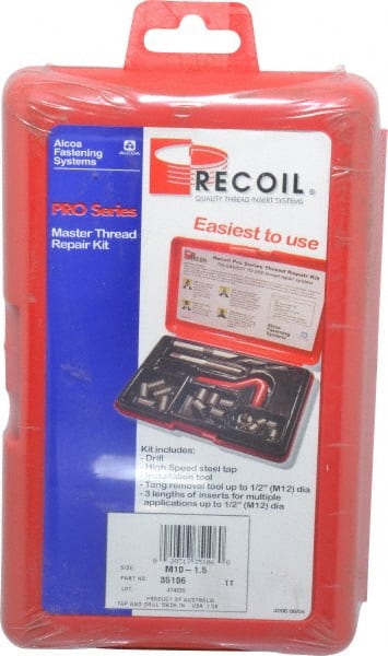 Recoil 35106 Thread Repair Kit: Free-Running & Screw-Locking 