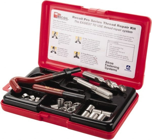Recoil 35126 Thread Repair Kit: Free-Running & Screw-Locking 
