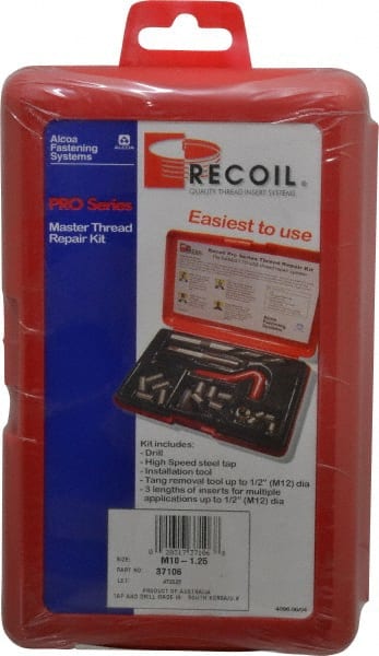 Recoil 37106 Thread Repair Kit: Free-Running & Screw-Locking 