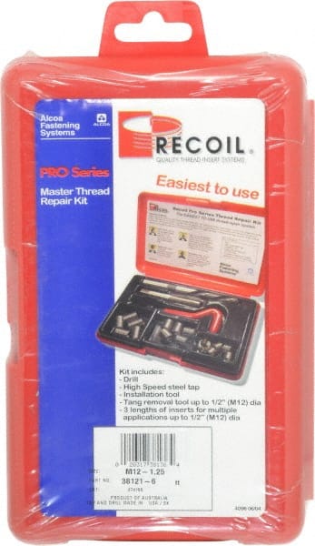 Recoil 38121-6 Thread Repair Kit: Free-Running & Screw-Locking 