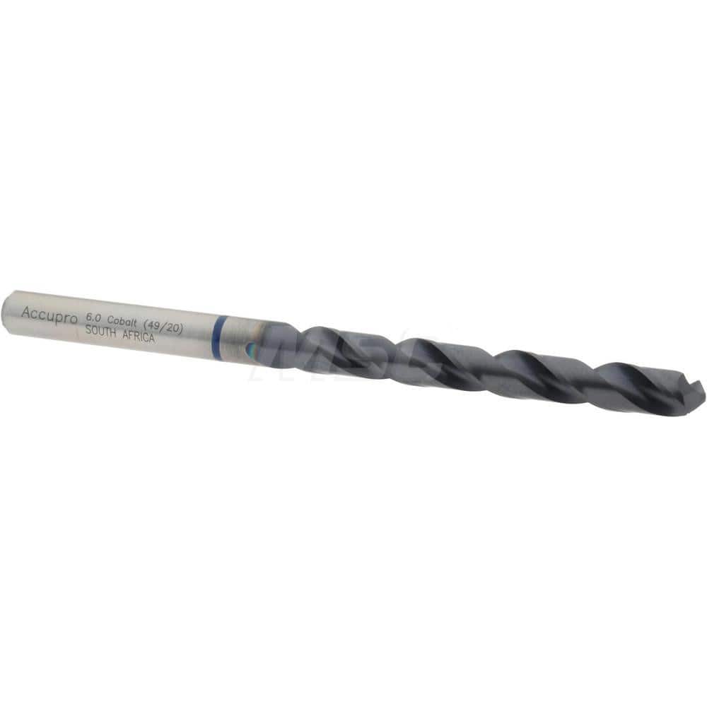 Accupro 1BB0600-AC Jobber Length Drill Bit: 0.2362" Dia, 120 °, Cobalt 