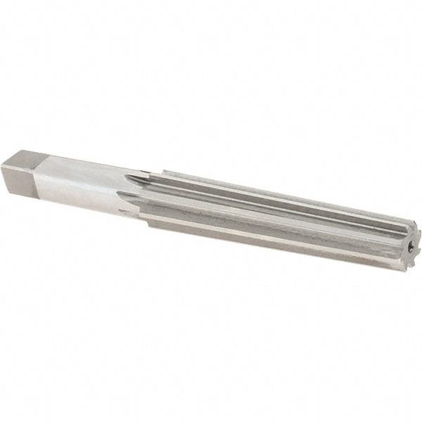 Alvord Polk 12502 0.57" Small End, 0.744" Large End, Straight Shank, 3-1/2" Flute, 2MT Morse Taper Reamer 